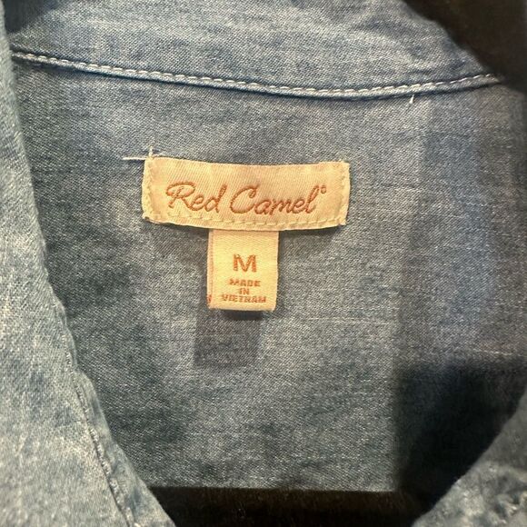 Red Camel Blue Denim Shirt button down - Picture 6 of 11